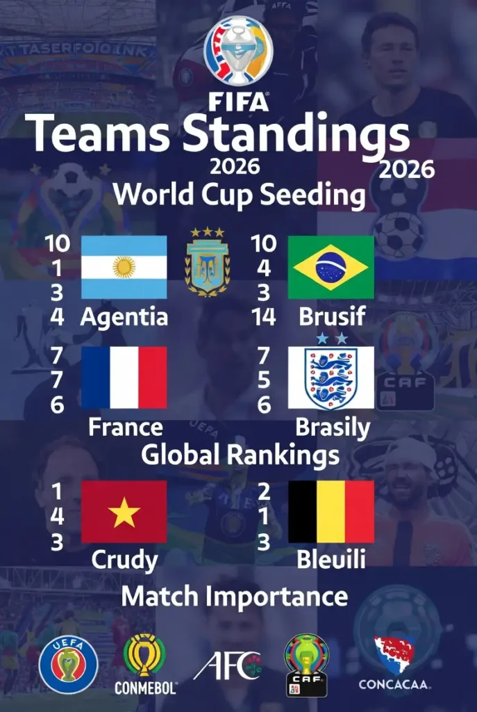 FIFA world cup Teams Standings