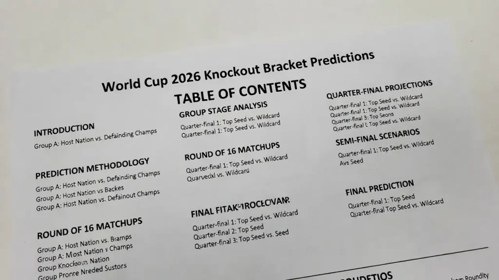 World Cup 2026 knockout bracket predictions latest